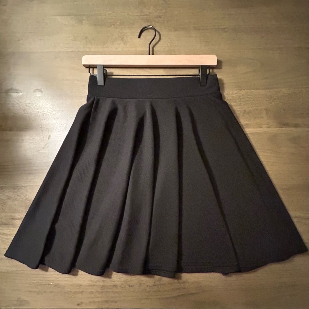 Black Skater Skirt, Size Small